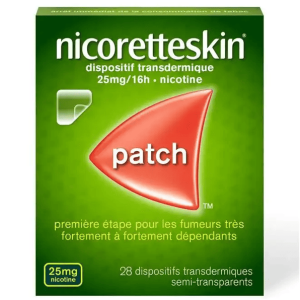 Patch Nicorette 25 mg au Maroc : traitement puissant pour arrêter de fumer 🚭