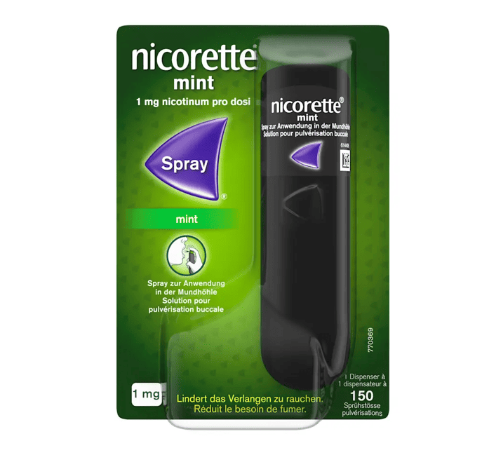 Nicorette Spray 1mg au Maroc : Spray Buccal à la Nicotine pour Arrêter de Fumer Rapidement et Efficacement